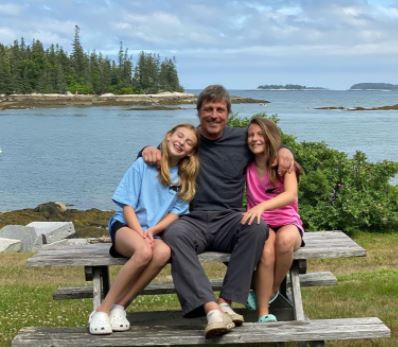 Karen Higbee's ex-husband Neil Orne with his daughter Carly and Audrey